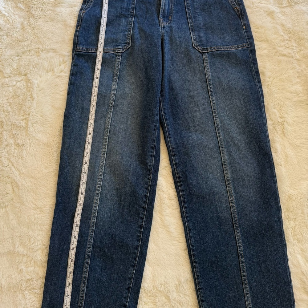 OLD NAVY JEANS HIGH RISE OG LOOSE MEDIUM WASH DENIM SIZE 8 - Picture 8 of 9